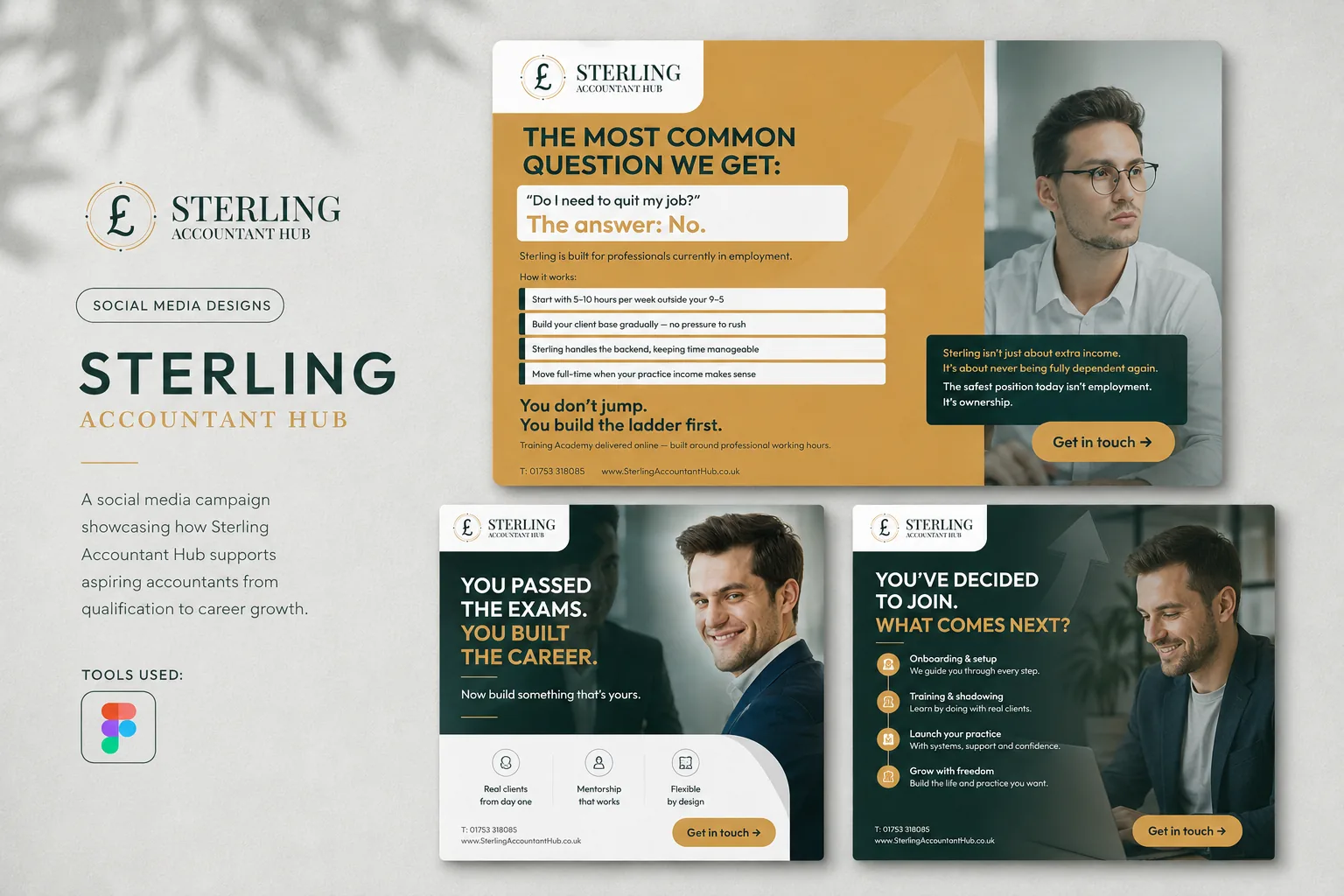 Sterling Accountant Hub social media campaign posts